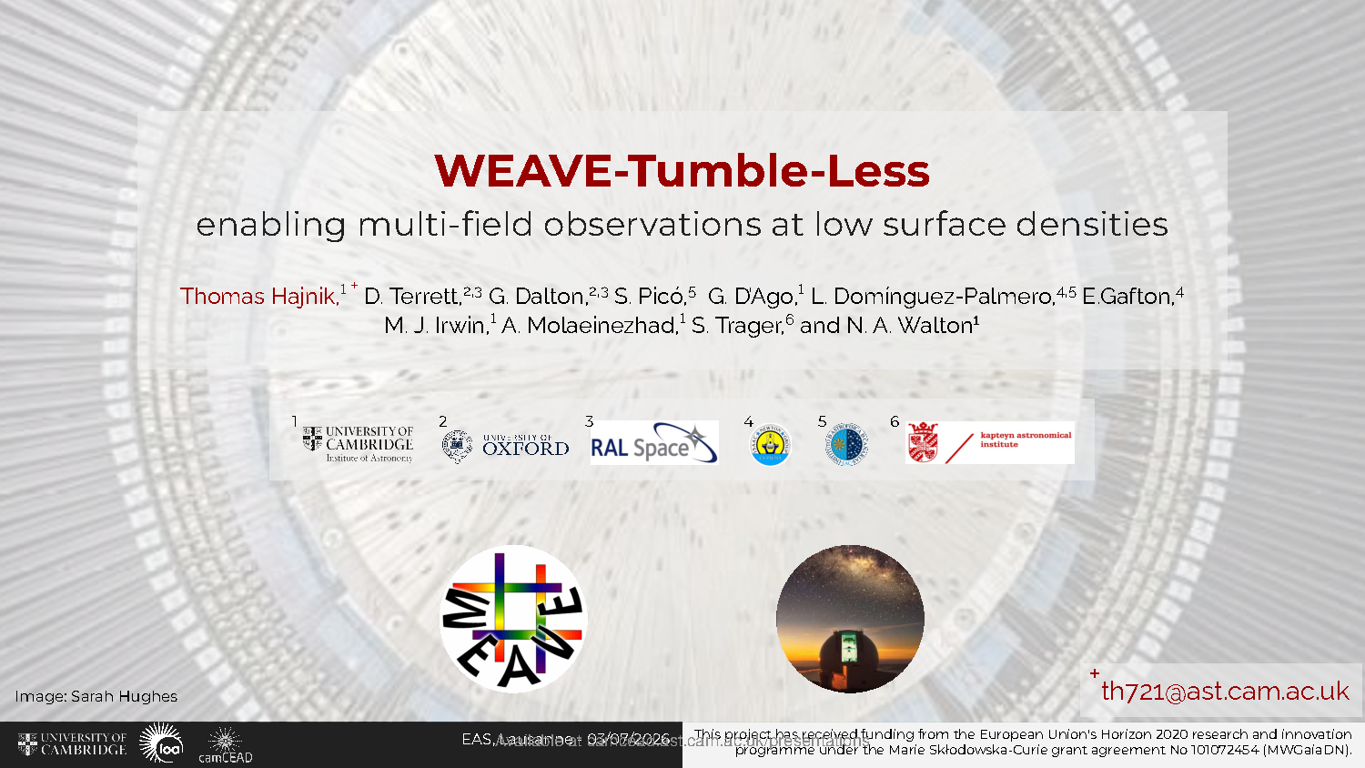 WEAVE-Tumble-Less: enabling multi-field observations at low surface densities thumbnail